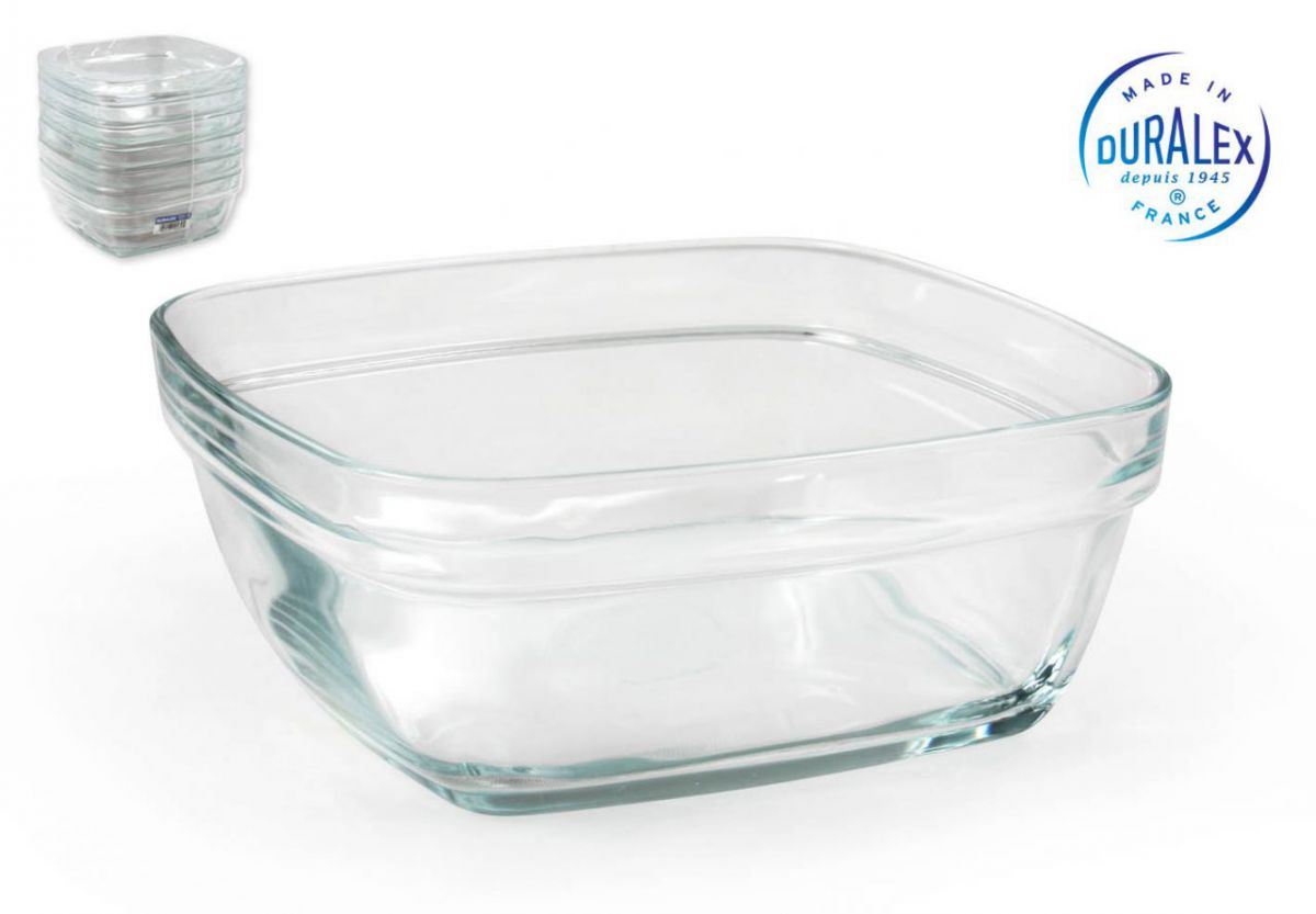 Ensaladera apil. 17cm/1,15l tran.cuad lys