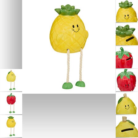 Hucha Tutti Frutti alto 18 cm dolomita surtida