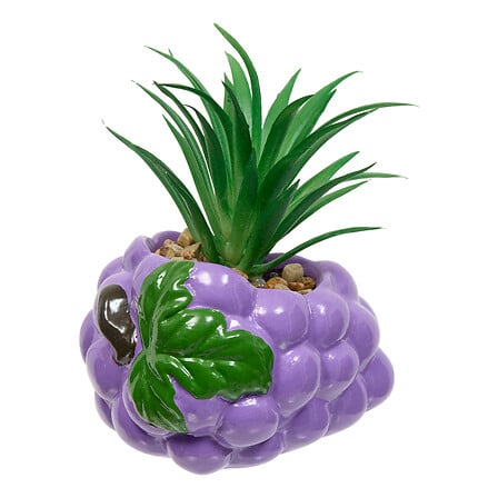 Planta artificial Fruity alto 11 cm a juego en expositor