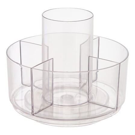 Organizador giratorio Selena diámetro 18 cm PET transparente