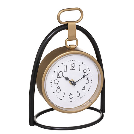 Reloj de sobremesa Max 21 x 27 cm metal