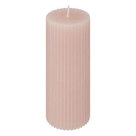 Vela redonda Demi 5 x 14 cm rosa claro
