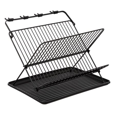 Escurridor plegable de PP y metal de 2 alturas