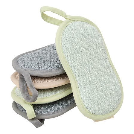 Eponge microfibre x5 grattante