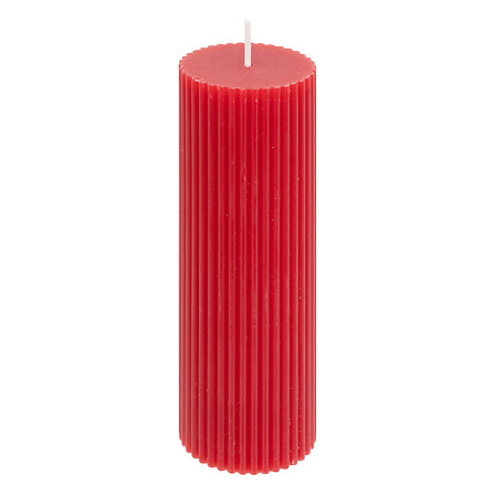 Vela redonda Demi 5 x 14 cm roja