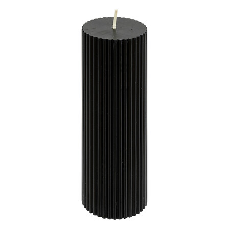 Vela redonda Demi 5 x 14 cm negra