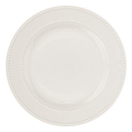 Plato llano Perle diámetro 27 cm porcelana blanca