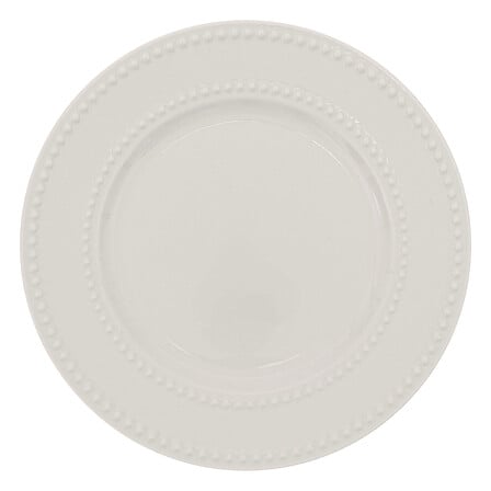 Plato de postre Perle diámetro 19 cm porcelana blanca