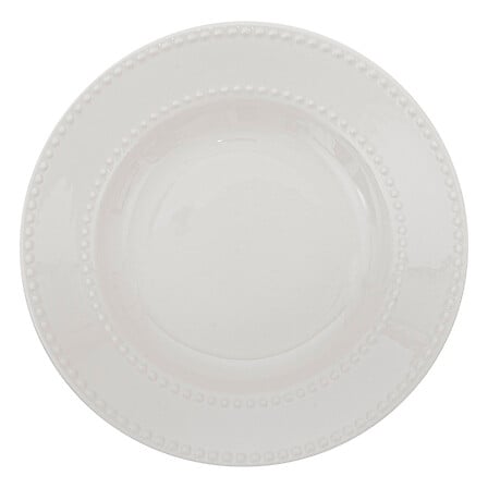 Plato hondo Perle diámetro 22 cm porcelana blanca