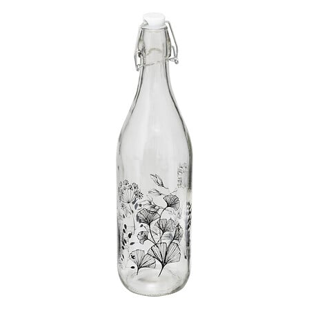 Bouteille limo white floral 1l
