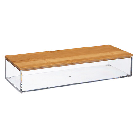 Caja organizadora rectangular de bambú Selena tamaño M