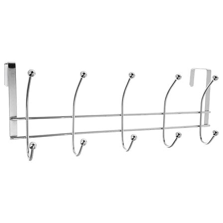 Perchero para puerta de acero inoxidable con 10 colgadores