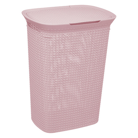 Cesta para la colada rosa Scandi 57 l