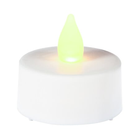 Lote de 16 velas de té led 3,8 x 3,7 cm blanco