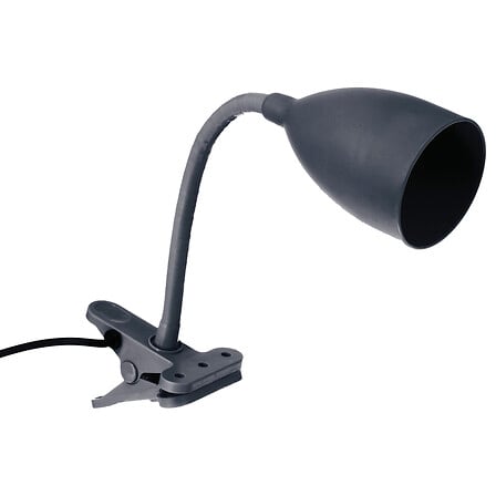 Lámpara de pinza Sily silicona azul tormenta, 43 cm de alto