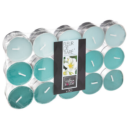 Lote de 30 velas de té perfumadas Nina flor de Tahití