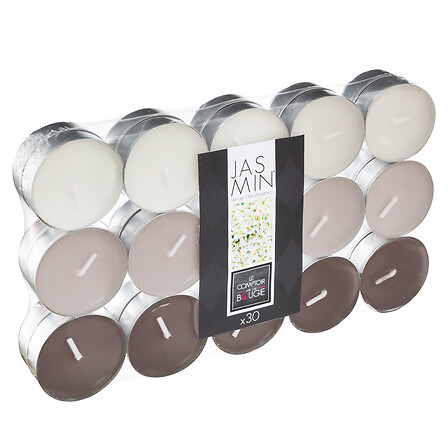 Lote de 30 velas de té perfumadas Nina jazmín