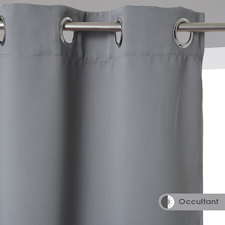 Cortina opaca 140 x 260 cm gris