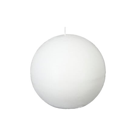 Vela bola Olia diám. 10 cm blanca