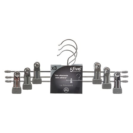 Cintre mtl pvc x3 hang'clip