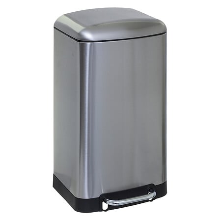 Cubo de basura con pedal de acero inoxidable Ariane 30 l
