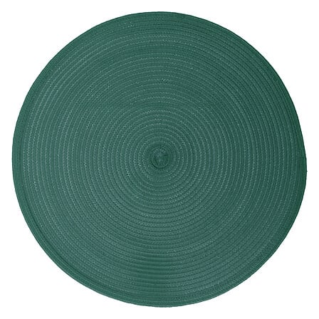 Mantel individual trenzado esmeralda 38 cm diám.