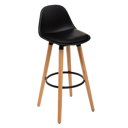 Silla de bar Maxon PP negro
