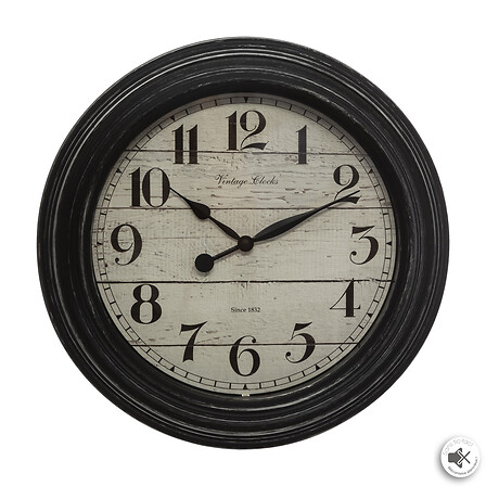 Reloj con molduras Elyssa diám. 29 cm plástico