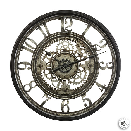Reloj con mecanismo Sarkis diám. 50 cm plástico