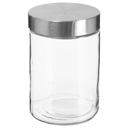 Tarro de cristal y acero inoxidable Nixo 1,2 l