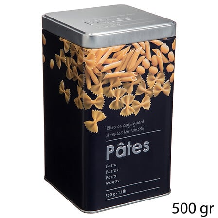 Bote para pasta de metal en relieve Black Edition
