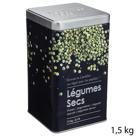 Caja de alivio de vegetales secos