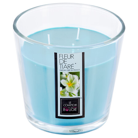 Vela perfumada Nina 500 g recipiente cristal flor de Tahití