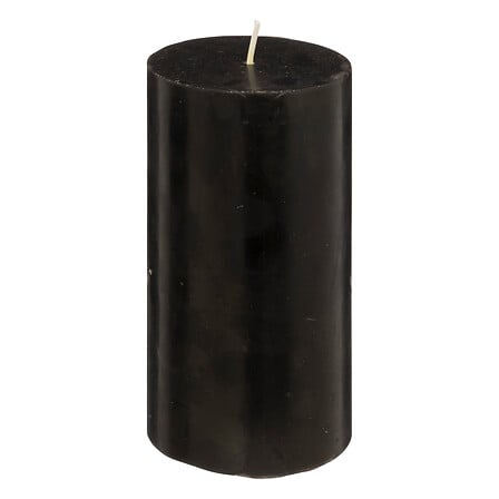 Vela redonda Hugo 7 x 13 cm negra