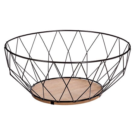 Frutero negro Losange 28 cm