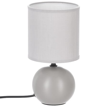 Lámpara bola Timéo cerámica gris claro mate, 25 cm de alto