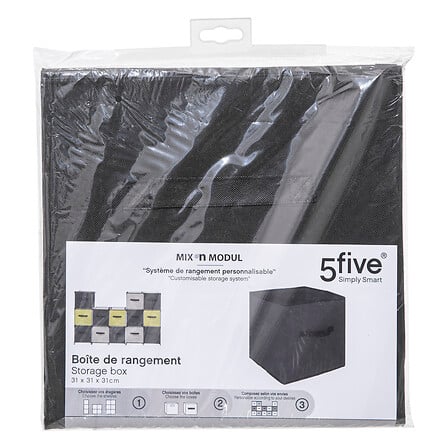 Boite rgmt 31x31 noir eg