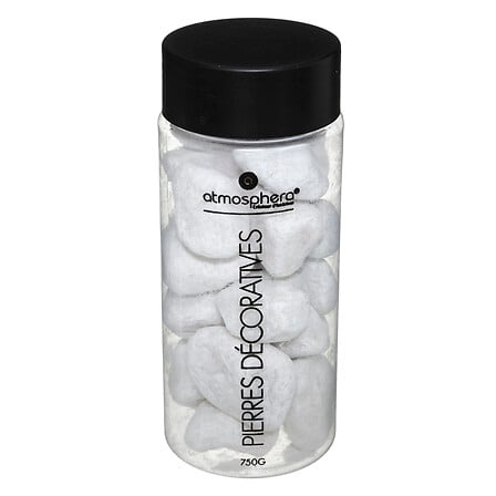 Piedras decorativas 750 g modelo grande blanco