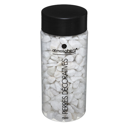 Piedras decorativas 750 g modelo pequeño blanco