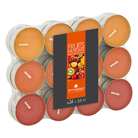 Lote de 24 velas de té perfumadas Nina en box palet varios modelos