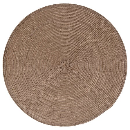 Mantel individual trenzado topo 38 cm diám.