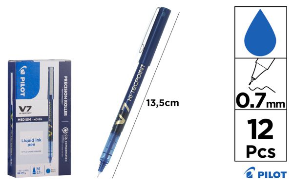 Rotulador pilot v7 azul