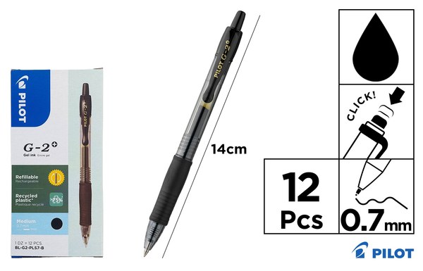 Boligrafo pilot g-2 negro