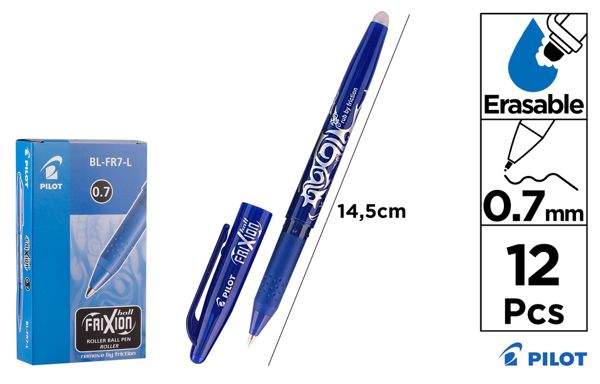 Boligrafo pilot frixion ball capuc azul