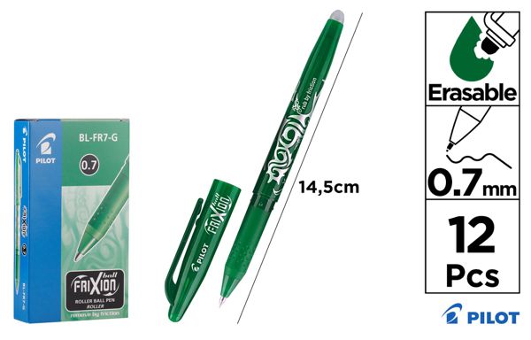 Boligrafo pilot frixion capuc verde