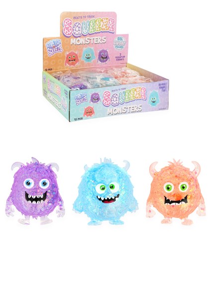 Squeeze monster w/sugar 7.5cm 3 astd col