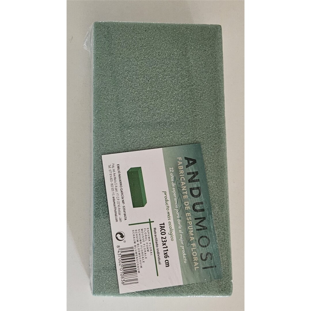Esponja corcho largo 10x30 retr