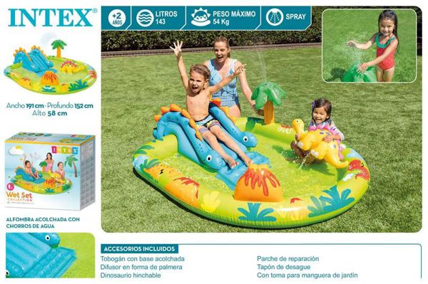 Centro de juegos agua dinosaur