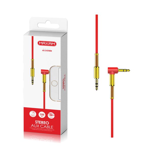 Ac-2101mm rojo 1.2m 3.5mm mini jack cable