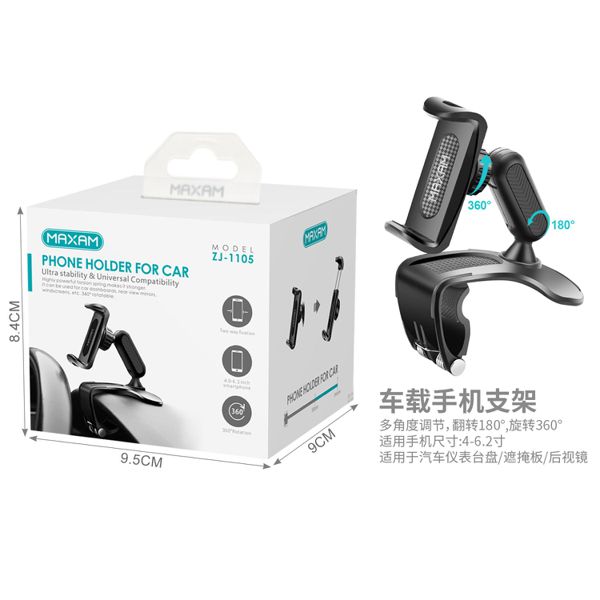 ZJ-1105 Soporte negro para coche